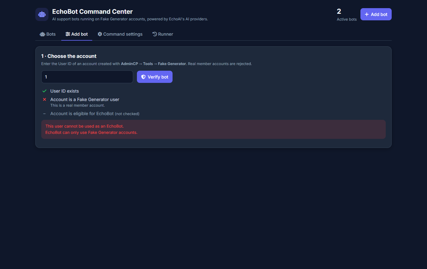 Verification refusing a real member account